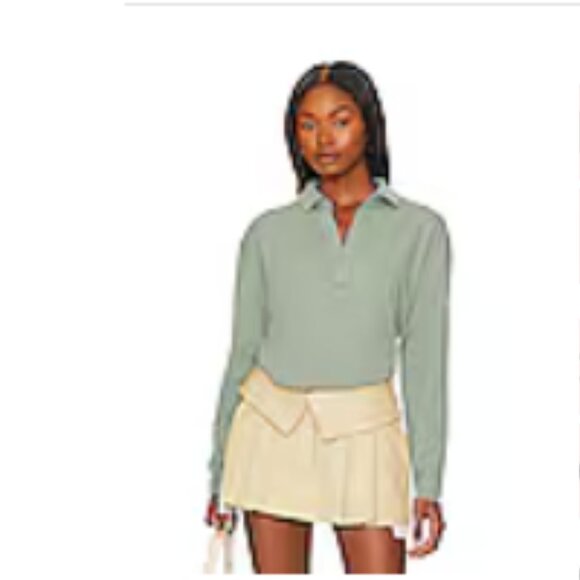 Patrick Popover Henley Frank & Eileen Size: S Color: Sage NWT - Picture 4 of 4